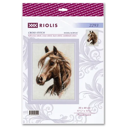 Kit de point de croix. « Fier esprit » 30x40 cm SR2293