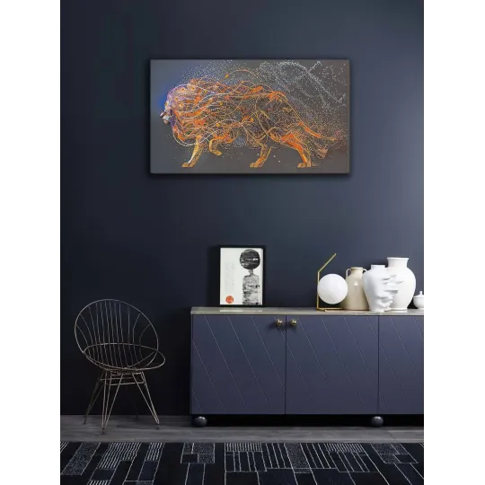 Main Bead Embroidery Kit Golden lion (Animals) AAB-742