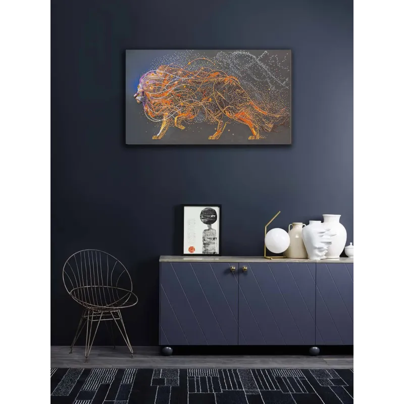 Основной набор для вышивания бисером Золотой лев (Животные) AAB-742