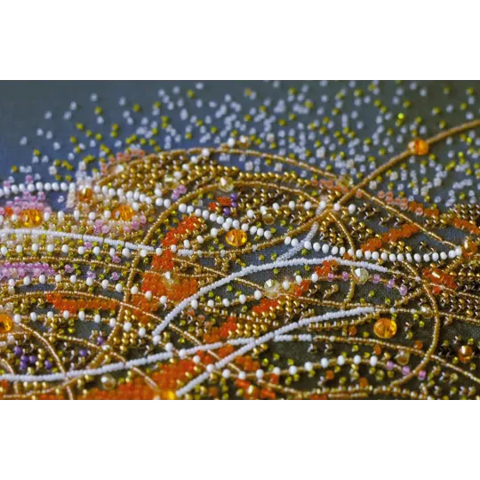 Kit de broderie de perles principal Lion doré (Animaux) AAB-742