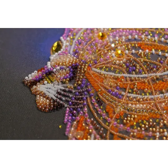 Main Bead Embroidery Kit Golden lion (Animals) AAB-742