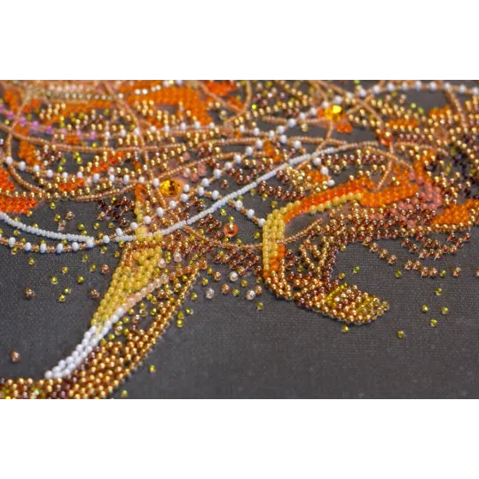 Kit de broderie de perles principal Lion doré (Animaux) AAB-742