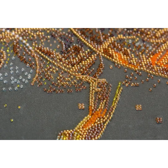 Kit de broderie de perles principal Lion doré (Animaux) AAB-742