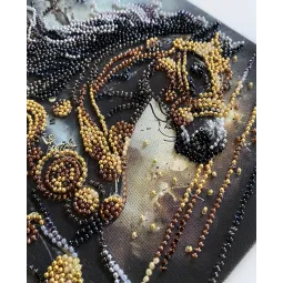 Kit de broderie de perles de taille moyenne "Tonnerre des Ténèbres" 20x20 cm AAMB-129