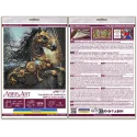 Mid-sized bead embroidery kit "Thunder of Darkness" 20x20 cm AAMB-129