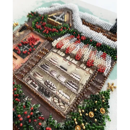 Kit de broderie de perles de taille moyenne. "Time to Celebrate" 20x20 cm AAMB-127