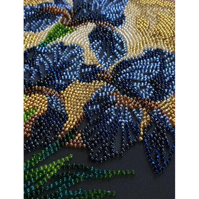 Kit de broderie de perles de taille moyenne. "Danse dans la lumière dorée" 20x20 cm AAMB-126