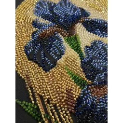 Kit de broderie de perles de taille moyenne. "Danse dans la lumière dorée" 20x20 cm AAMB-126