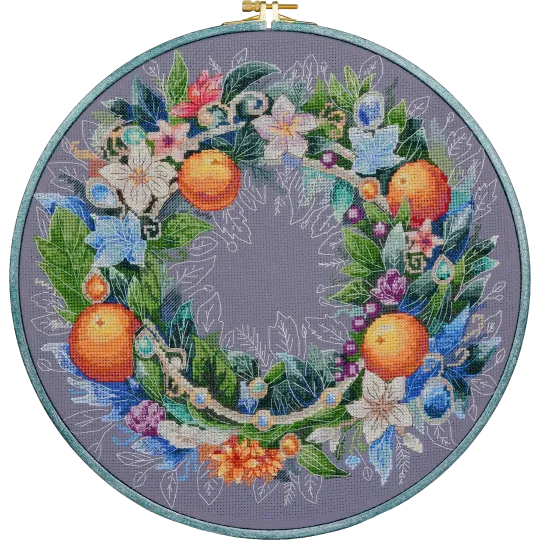 Cross-stitch kit An exquisite holiday 30x30 cm AAH-195
