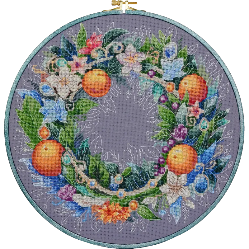 Cross-stitch kit An exquisite holiday 30x30 cm AAH-195