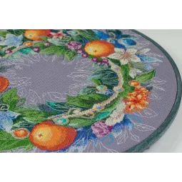 Cross-stitch kit An exquisite holiday 30x30 cm AAH-195