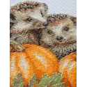 Cross Stitch Kit. "Hedgehogs in the Harvest" 20x20 cm SRA1021
