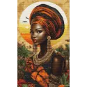 Cross Stitch Kit. "Queen of the Sunlit Continent" 18x30 cm SG720