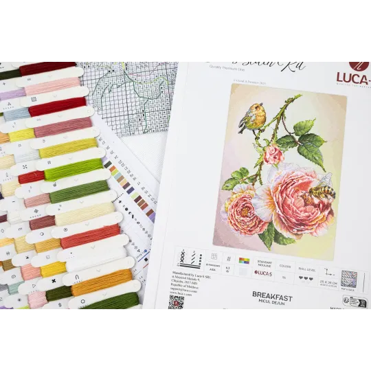 Kit de point de croix. "Breakfast" 25x35 cm SB7053
