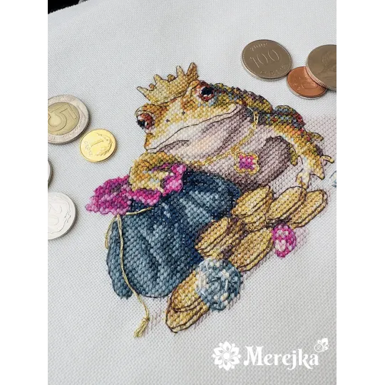 Kreuzstich-Set "Goldene Kröte" 11x12 cm SK280A