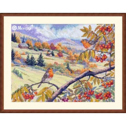 Cross stitch kit "Hills Laced with Gold" 31x40 cm SK274