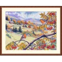 Cross stitch kit "Hills Laced with Gold" 31x40 cm SK274