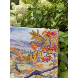 Kreuzstich-Set "Mit Gold durchzogene Hügel" 31x40 cm SK274