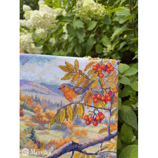 Kit de point de croix "Collines dorées" 31x40 cm SK274