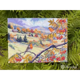 Kreuzstich-Set "Mit Gold durchzogene Hügel" 31x40 cm SK274