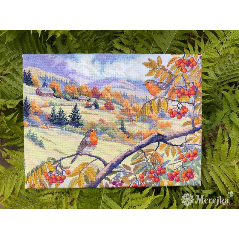 Kreuzstich-Set "Mit Gold durchzogene Hügel" 31x40 cm SK274