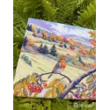Kit de point de croix "Collines dorées" 31x40 cm SK274