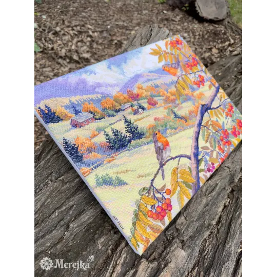 Kreuzstich-Set "Mit Gold durchzogene Hügel" 31x40 cm SK274