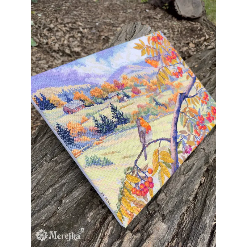 Набор для вышивания крестиком "Золотые холмы" 31x40 см SK274