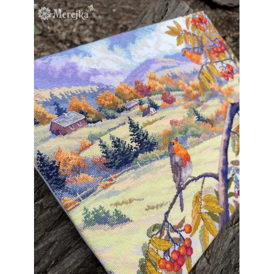 Kreuzstich-Set "Mit Gold durchzogene Hügel" 31x40 cm SK274