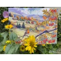 Kreuzstichpackung "Goldbesetzte Hügel" 31x40 cm SK274