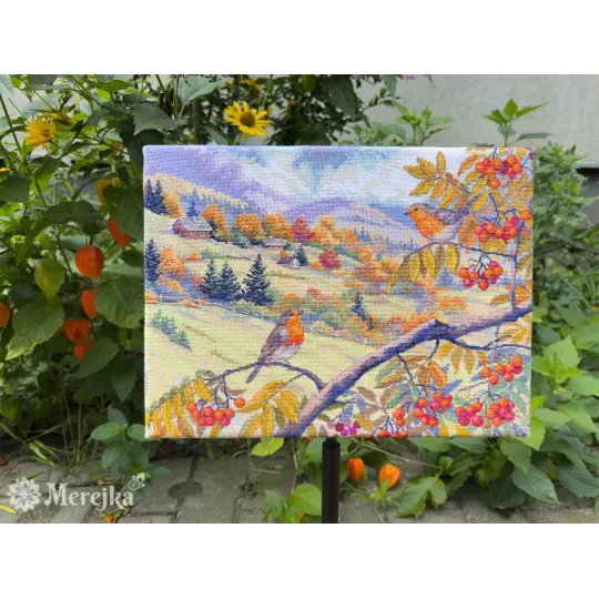 Kreuzstich-Set "Mit Gold durchzogene Hügel" 31x40 cm SK274