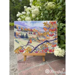 Kit de point de croix "Collines dorées" 31x40 cm SK274