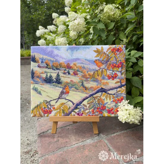 Kreuzstich-Set "Mit Gold durchzogene Hügel" 31x40 cm SK274