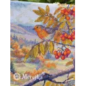 Cross stitch kit "Hills Laced with Gold" 31x40 cm SK274