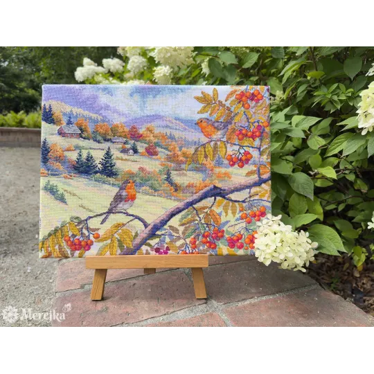 Набор для вышивания крестиком "Золотые холмы" 31x40 см SK274