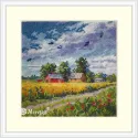 SALE Cross stitch kit "Summer" 11,5x11,5 cm SK279A