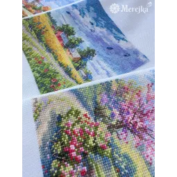 SALE Kreuzstich-Set "Sommer" 11,5x11,5 cm SK279A