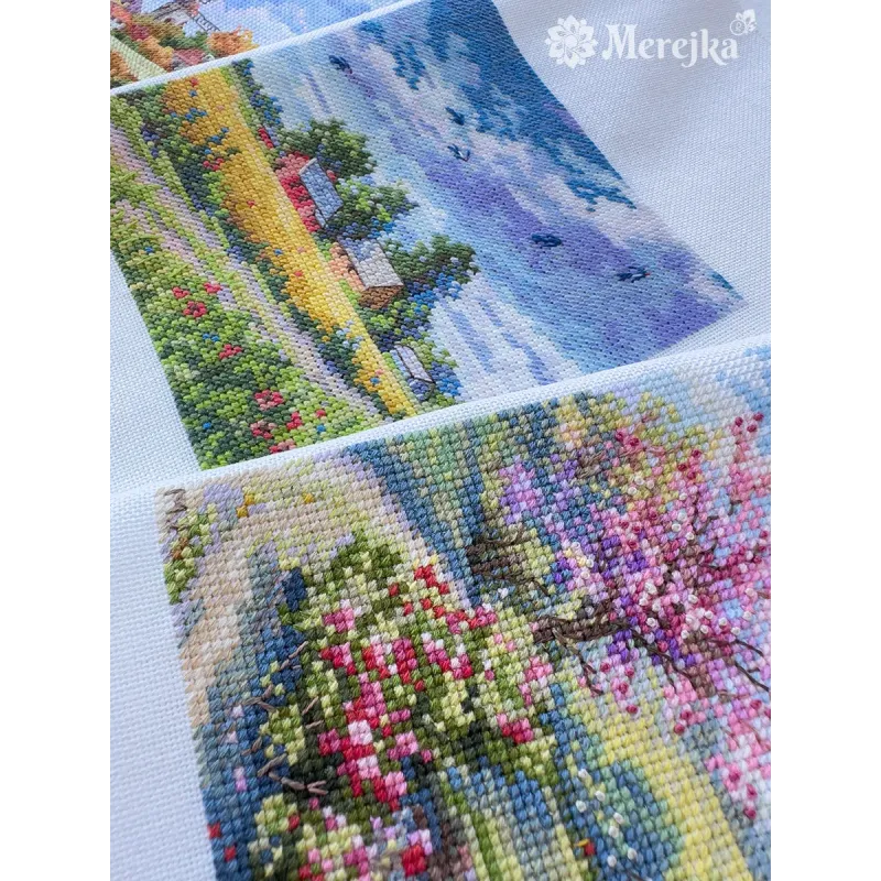 SALE Kreuzstich-Set "Sommer" 11,5x11,5 cm SK279A