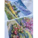 SALE Cross stitch kit "Summer" 11,5x11,5 cm SK279A