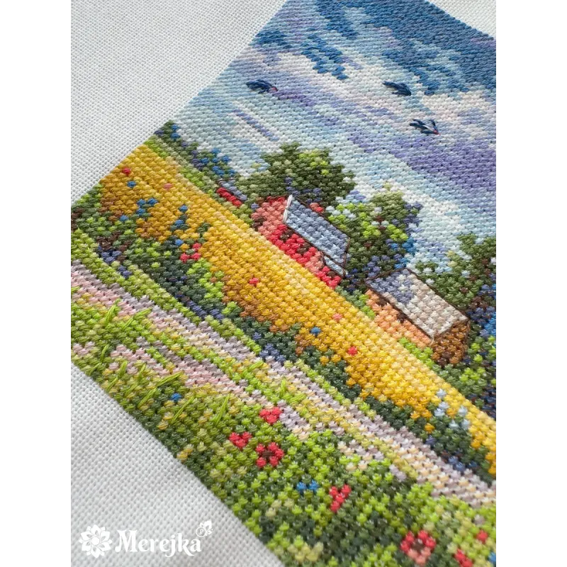 SALE Cross stitch kit "Summer" 11,5x11,5 cm SK279A