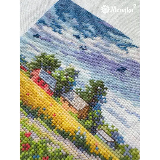 SALE Kreuzstich-Set "Sommer" 11,5x11,5 cm SK279A