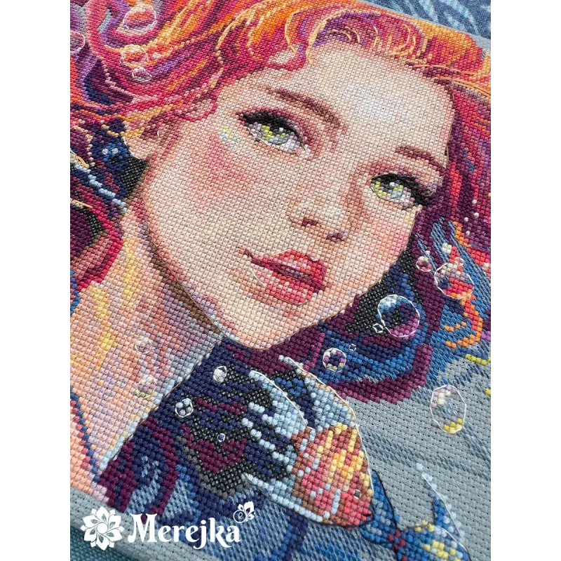 Kryželiu siuvinėjimo rinkinys "Vanduo" 36,5x20 cm SK275