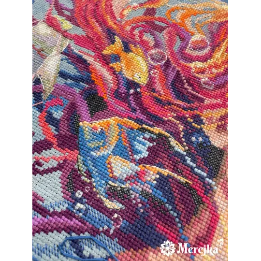 Набор для вышивания крестом "Вода" 36,5x20 см SK275