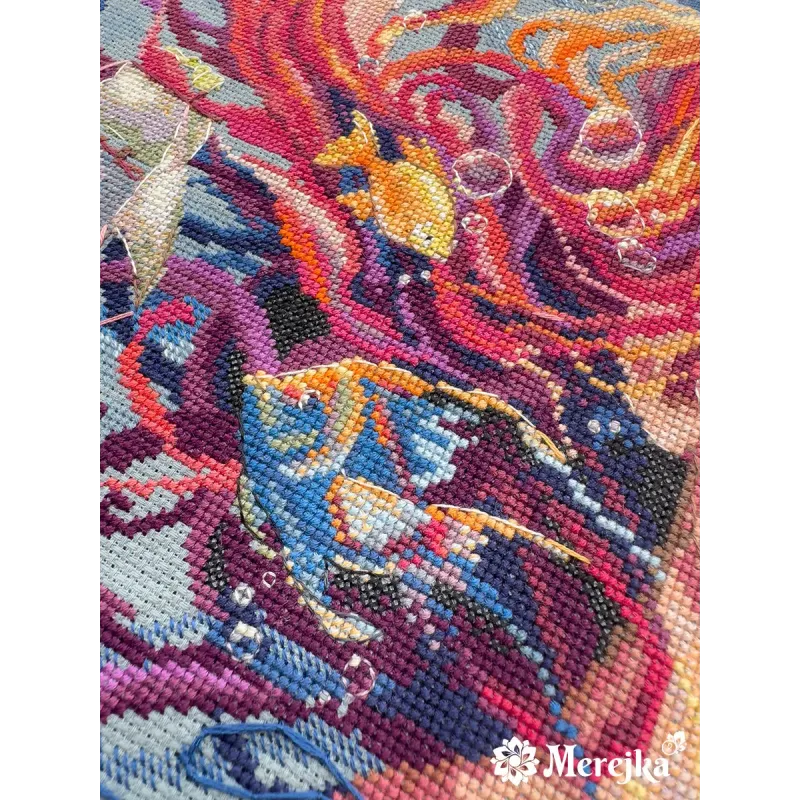 Kreuzstich-Set "Wasser" 36,5x20 cm SK275