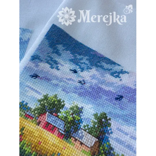 Cross stitch kit "Summer" 11,5x11,5 cm SK279B