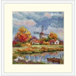 Kit de point de croix "Automne" 11,5x11,5 cm SK278B