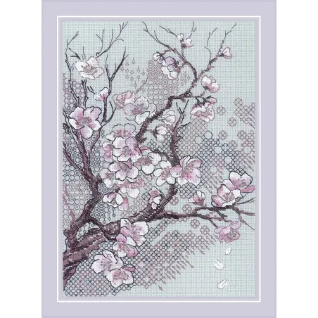 Cross Stitch Kit. "Plum Blossom" 21x30 cm SR2298
