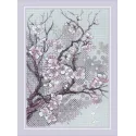 Cross Stitch Kit. "Plum Blossom" 21x30 cm SR2298