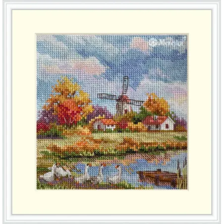 Cross stitch kit "Autumn" 11,5x11,5 SK278A
