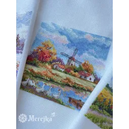 SALE Cross stitch kit "Autumn" 11,5x11,5 SK278A